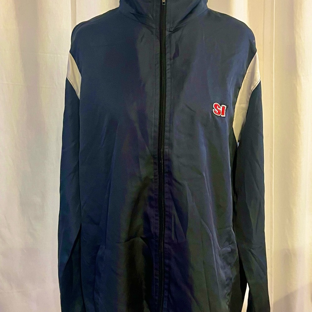 Sports Illustrated Swim Blue and‎ White Windbreaker